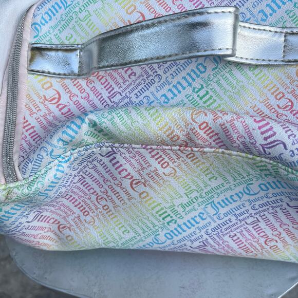 Juicy Couture Mini Duffle Bag Rainbow Hand Bag Y2K - Picture 5 of 12